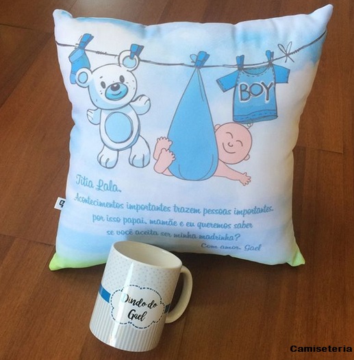 convite madrinha batismo