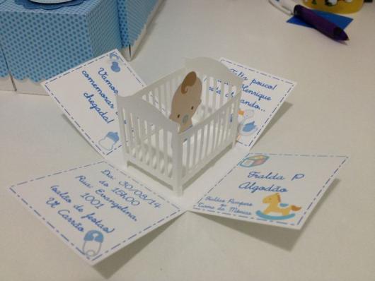 convite caixinha chá de bebê