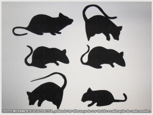 Enfeites de Halloween de EVA: ratos