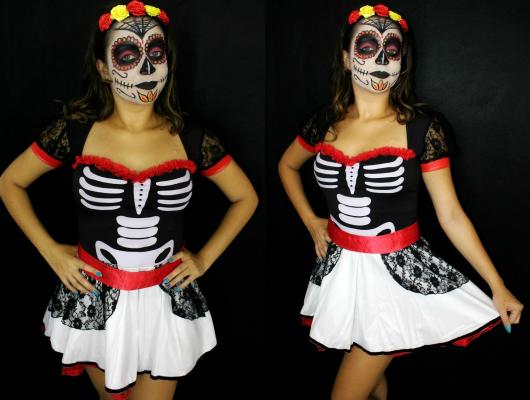 Fantasia de Caveira Mexicana