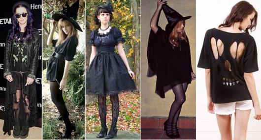 Fantasia de Halloween feminina Simples de bruxa