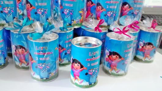 festa dora aventureira lembrancinha cofrinho