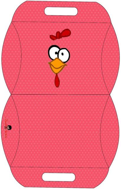 kit festa galinha pintadinha caixa simples