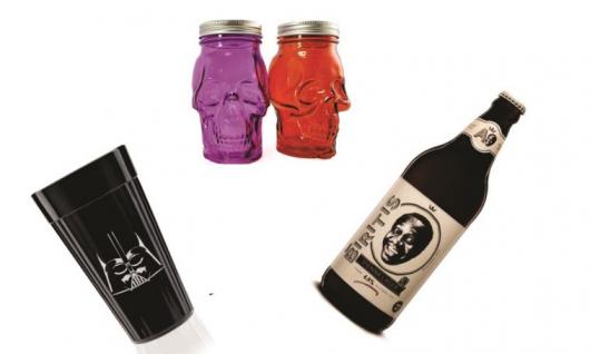 Presente unissex copo com formato de caveira