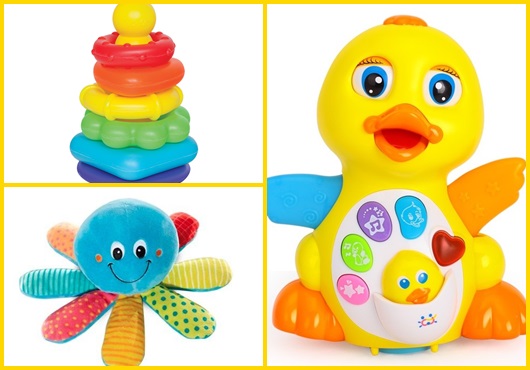 Presente unissex para bebê brinquedos