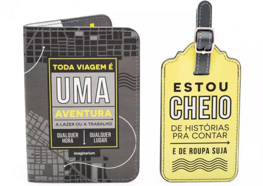 Dica de capa para passaporte e tag de viagem