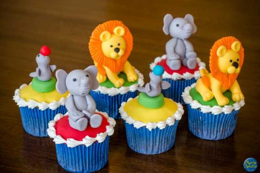 Cupcake personalizado Safari
