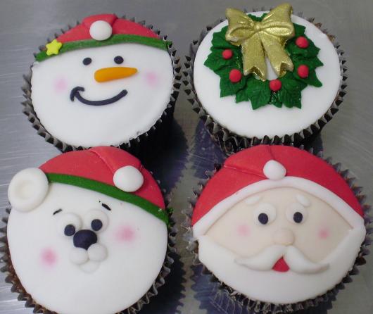 Cupcake personalizado natalino