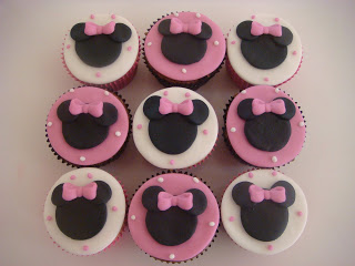 Cupcake personalizado Minnie rosa