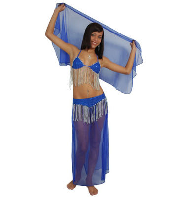 Fantasia odalisca azul escura