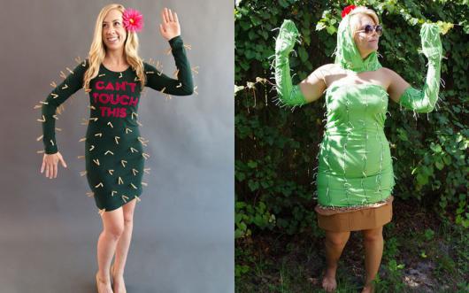 Fantasias engraçadas feminina cacto