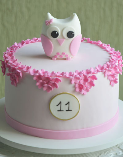 bolo falso festa corujinha