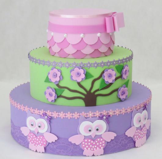 bolo em eva da festa da corujinha