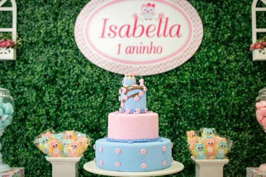 bolo lindo da festa da corujinha