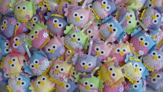 festa da corujinha almofadinha de feltro