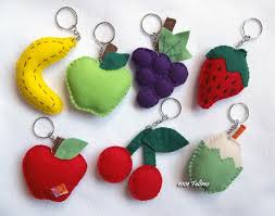 Lembrancinha de Chá de Panela de feltro: frutinhas