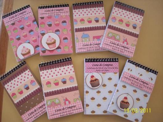 Lembrancinha de Chá de Panela Simples: bloquinho de recados