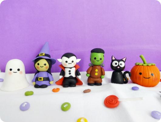 Lembrancinha de halloween em biscuit 