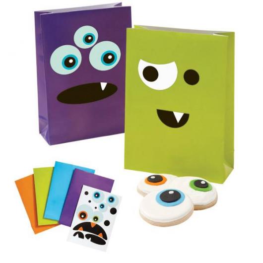 Lembrancinha de halloween saquinho de papel personalizado