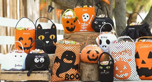 Lembrancinha de halloween saquinho