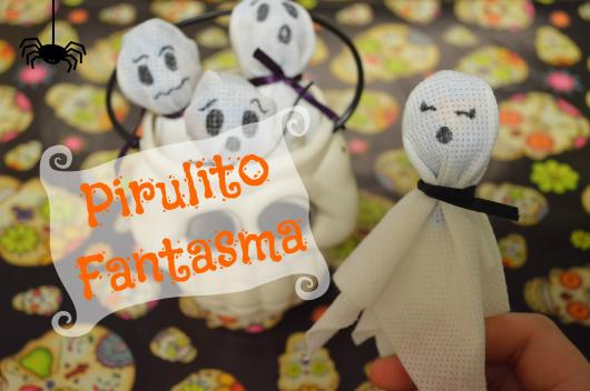 Lembrancinha de halloween pirulito fantasminha