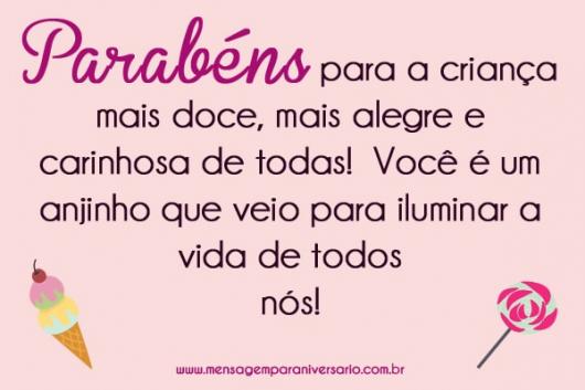 Mensagem dia das crianças para filho