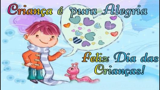Mensagem dia das crianças feliz