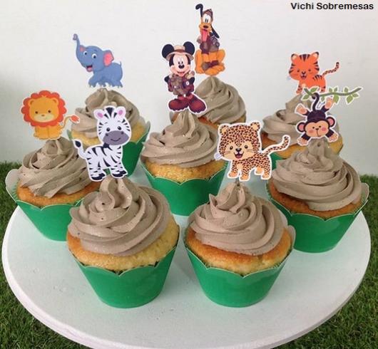 cupcake simples safári