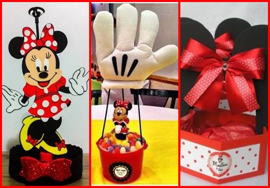 Enfeite de mesa da Minnie inspirações