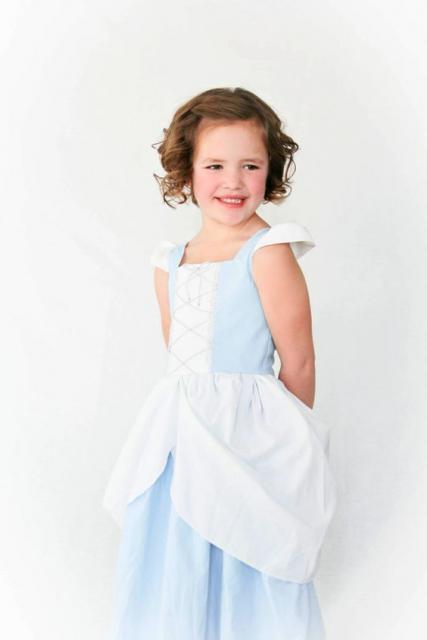 vestido princesa simples