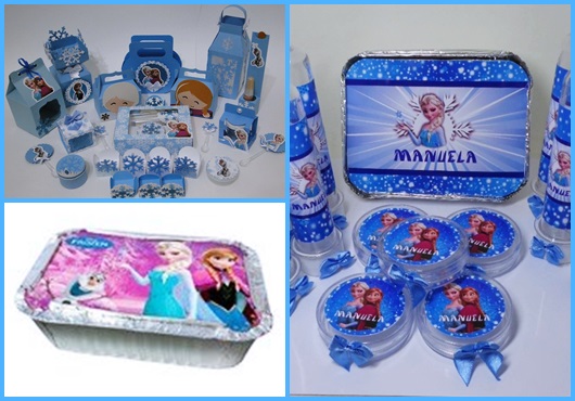 Kit festa Frozen montado