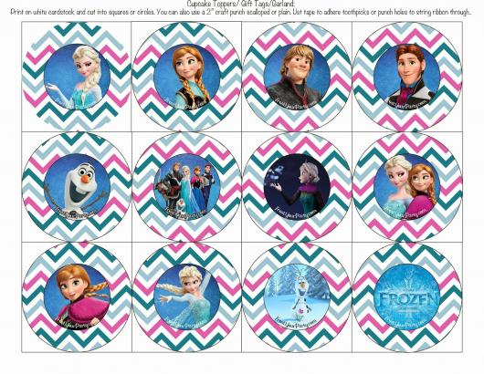 Kit festa Frozen para imprimir