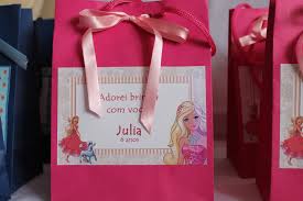 Lembrancinha da Barbie caixinha personalizada