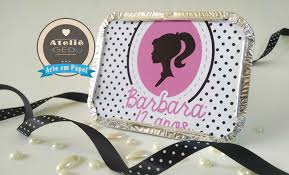 Lembrancinha da Barbie marmita personalizada