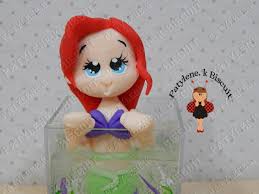 Lembrancinha Pequena Sereia de Biscuit: Ariel fofinha