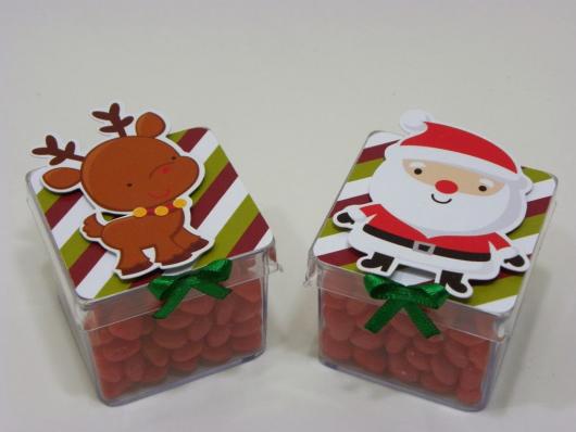Lembrancinha simples para Natal caixinha personalizada