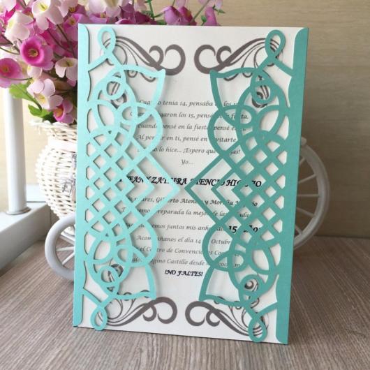 Papel para convite: convite em papel cartão de 15 Anos