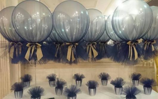 decoração em azul marinho