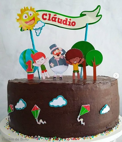 bolo de chocolate decorado