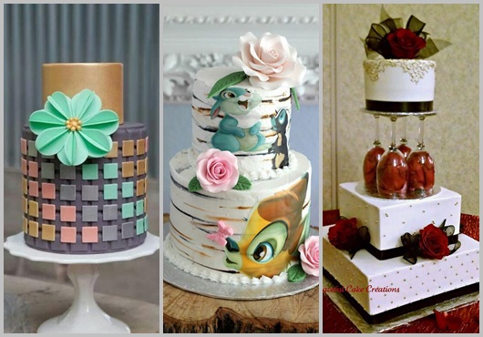 Bolos diferentes inspirações