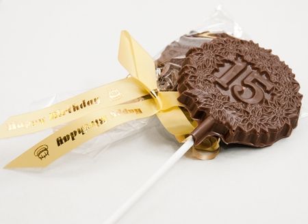 pirulito de chocolate