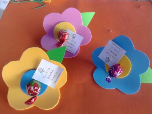 Lembrancinhas Primavera flor de EVA