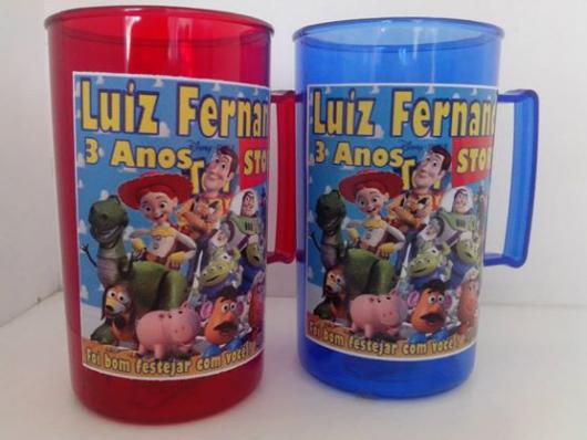Copos personalizados para festa Toy Story