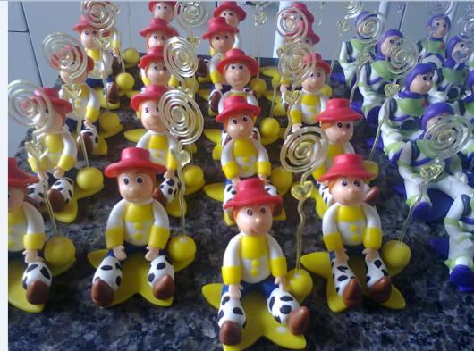 Porta recados do Toy Story feitos com biscuit