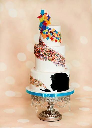 Bolo de 18 anos: Criativo com pintura