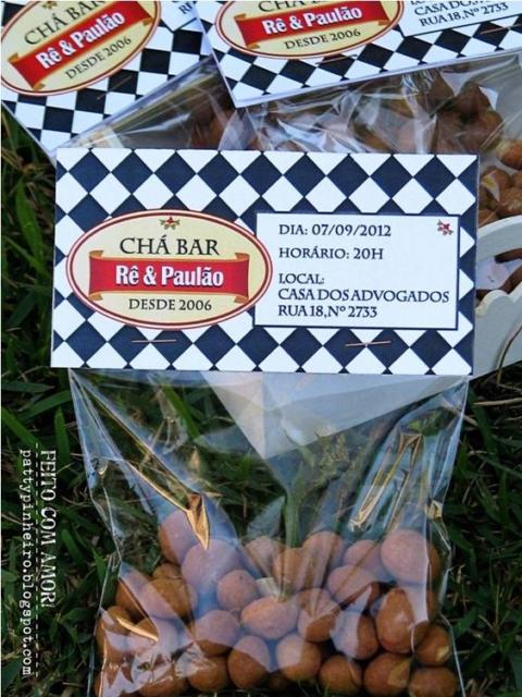 Chá Bar: Lembrancinha amendoim
