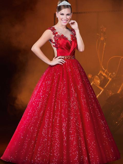 Como organizar uma festa de 15 anos: Vestido para debutante vermelho