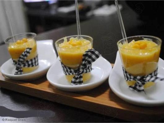 Doces para chá de bebê junino: Curau