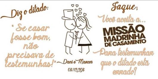 Frases para convite de casamento: Padrinhos