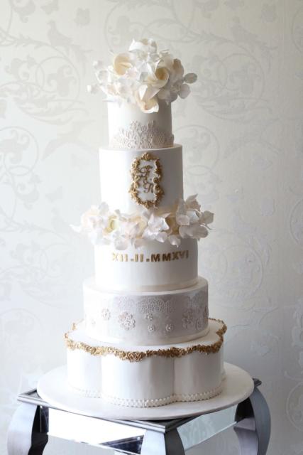 bolo de bodas de prata lindo falso